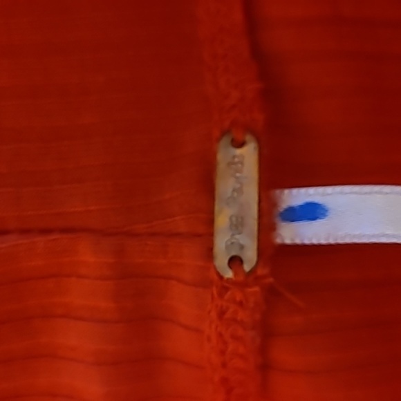 Free People Lola Red Ribbed Turtle Neck Sz M EUC - Picture 5 of 7